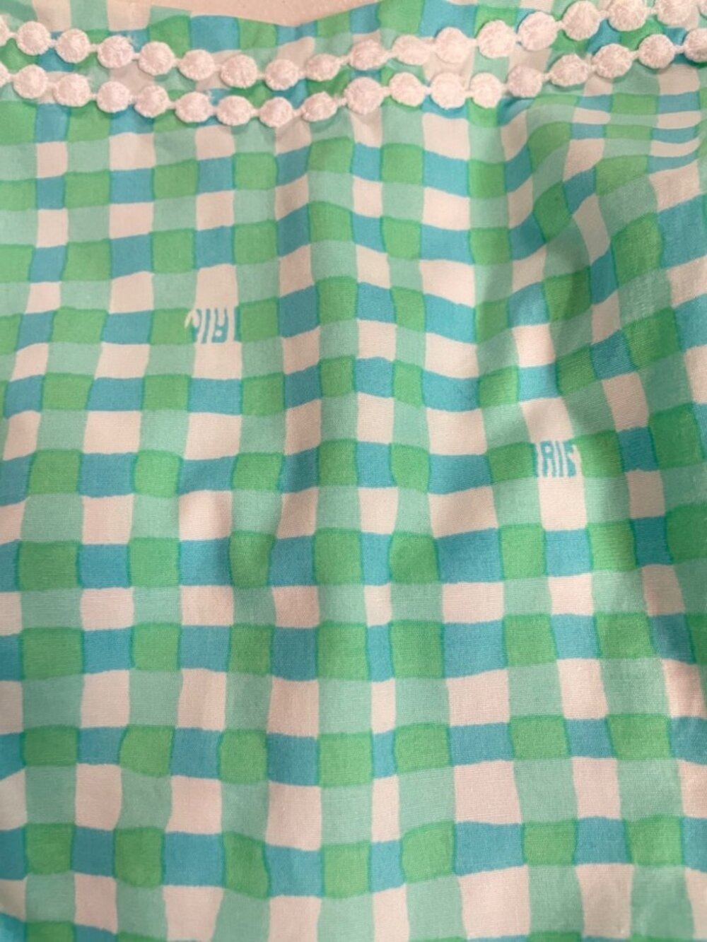 Lilly Pulitzer Glenda Green Painterly Gingham Bethany Dress XS - Picture 6 of 7